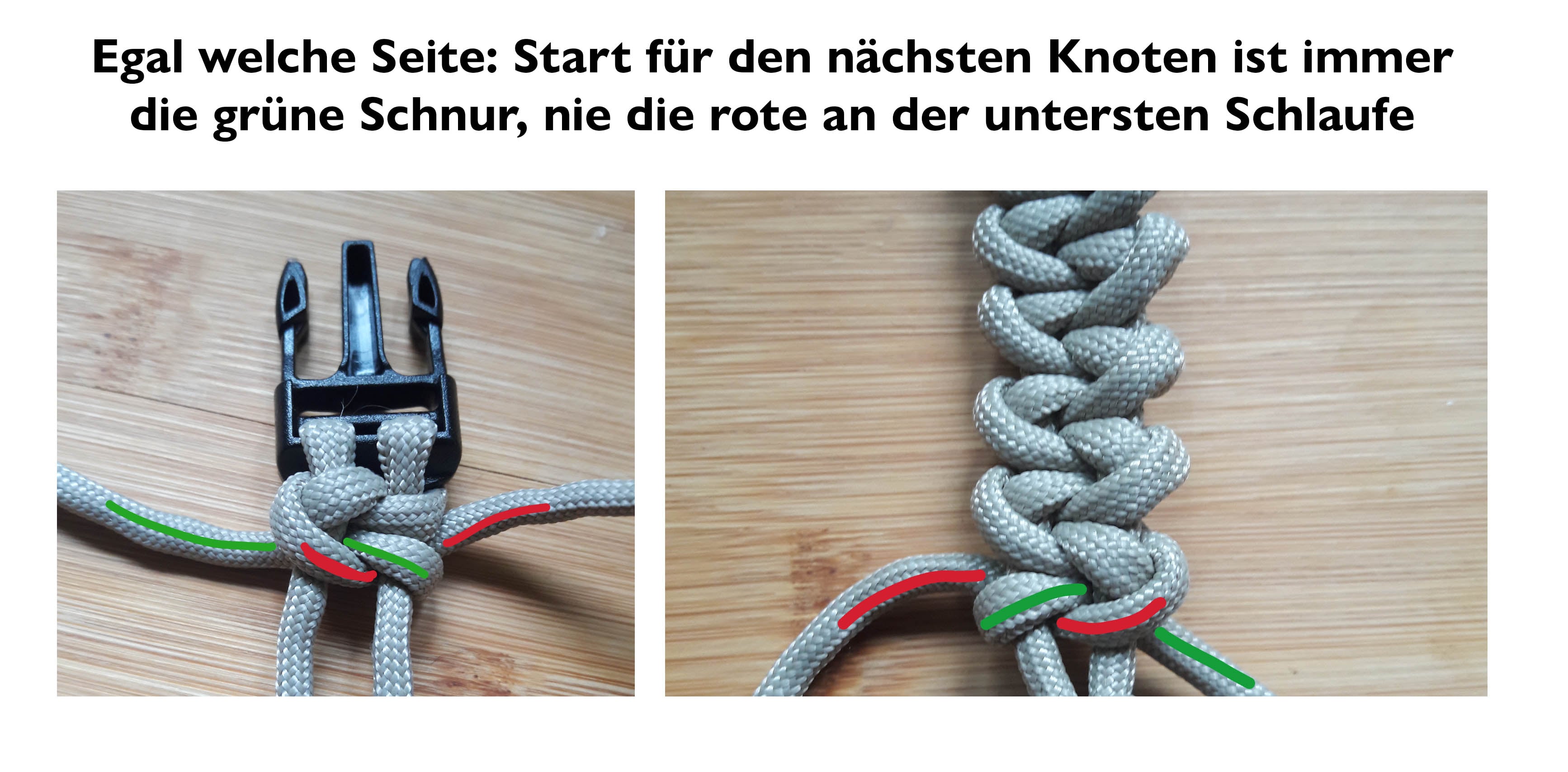 Hinweis helles Armband